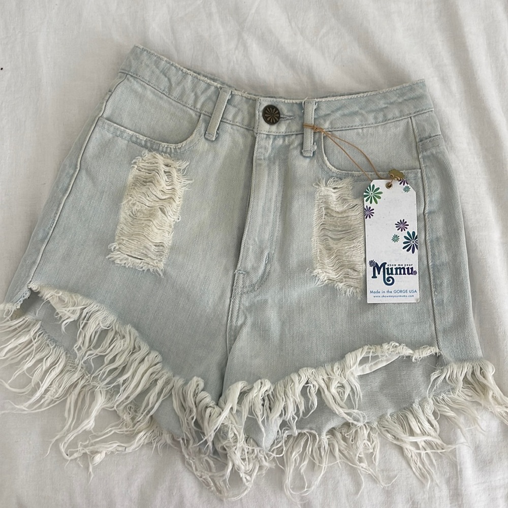 Show me your mumu size 26 Wyoming Jean shorts NWT